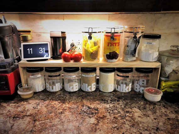 Canisters on our counter Canisters on our counter