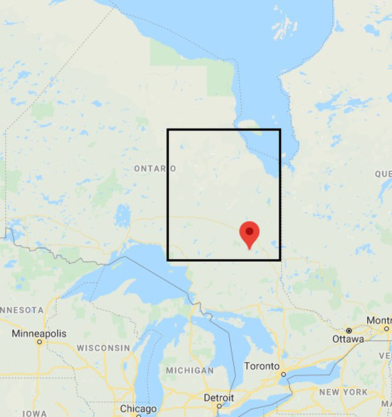 Map of the Porcupine Health Unit Map of the Porcupine Health Unit